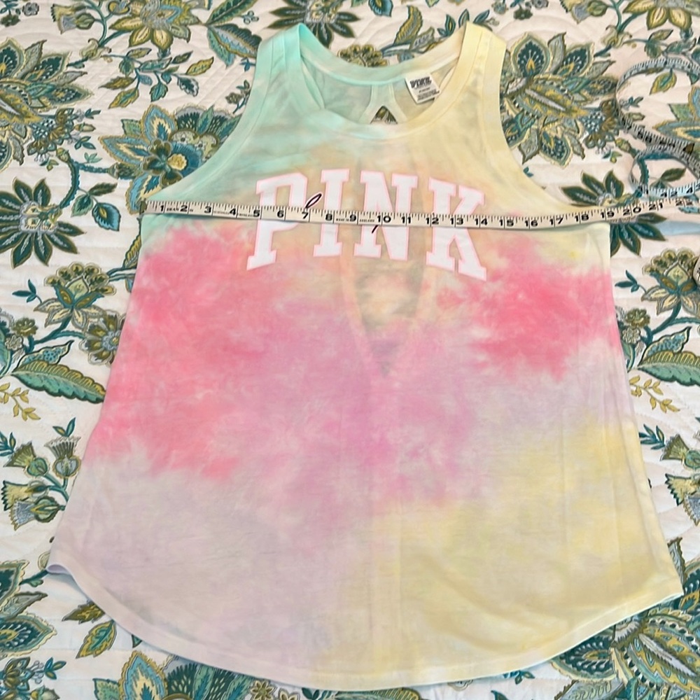 PINK VS tie dye tank top, size M. - Picture 5 of 8